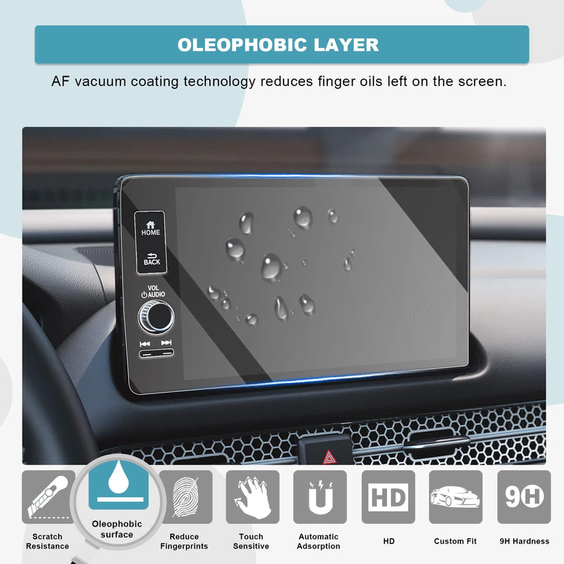 CDEFG for 2023 2024 Refresh CRV Screen Protector for 2023 2024 Honda CR-V EX-L Sport Touring 9 Inch Touch Screen Protector Foils Navigation Display Screen Protective Film Tempered Glass HD Clear 2023 9IN Screen