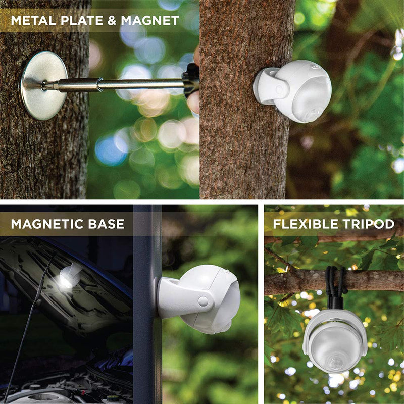 [AUSTRALIA] - Limitless Innovations Lumenology Portable LED Motion Sensor Light Provides 148 Lumens with a 13 ft Detectable Range and Flexible Tripod Base with Magnetic Option – Indoor/Outdoor (Black) Black 
