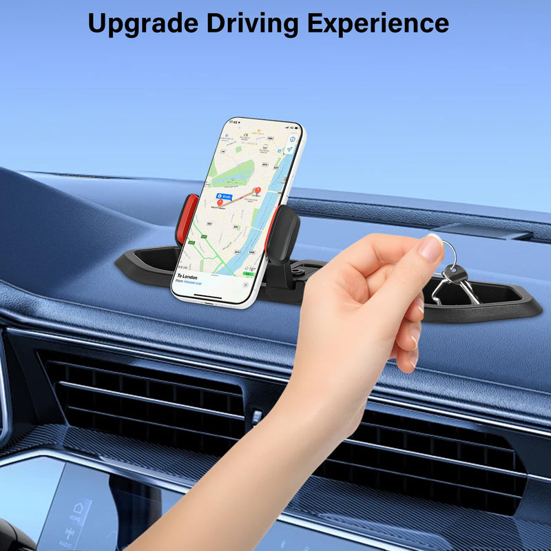Magnetic Phone Holder Replacement for Wrangler 360 Rotation Dash Mount Phone Holder with Strong Magnet Easy Installation Off Road Driving Navigation Drivers Enthusiasts