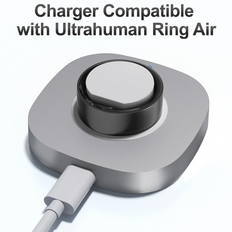 Charger Compatible with Ultrahuman Ring Size 6 | Fast Charging Dock Portable Charger with USB-C Cable for Ulrahuman Ring Air (Not Compatible with Ultrahuman Ring Pro)