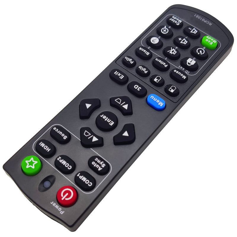 A-00009741 Projector Remote Control for ViewSonic PJD6352, PJD6550W, PJD6551W, PJD6552W, PJD7325, PJD7326, PJD7525W, PJD7526W, PJD7830HDL, PJD7835HD, PS700X, PS750HD, PS750X, PX800HD A-00009741