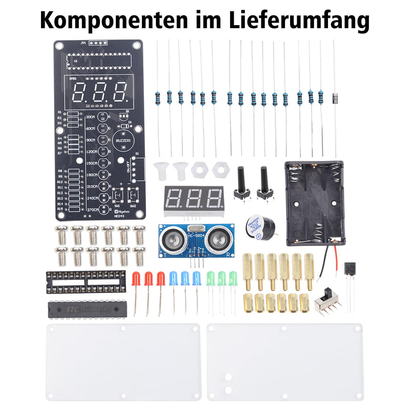 [AUSTRALIA] - Ultrasonic Rangefinder Soldering Kit, ElektoLoter HC-SR04 Distance Sensor DIY Electronic Kit with LED Indicators, STEM Soldering Learning for Home and School Education as well as Daily Use 