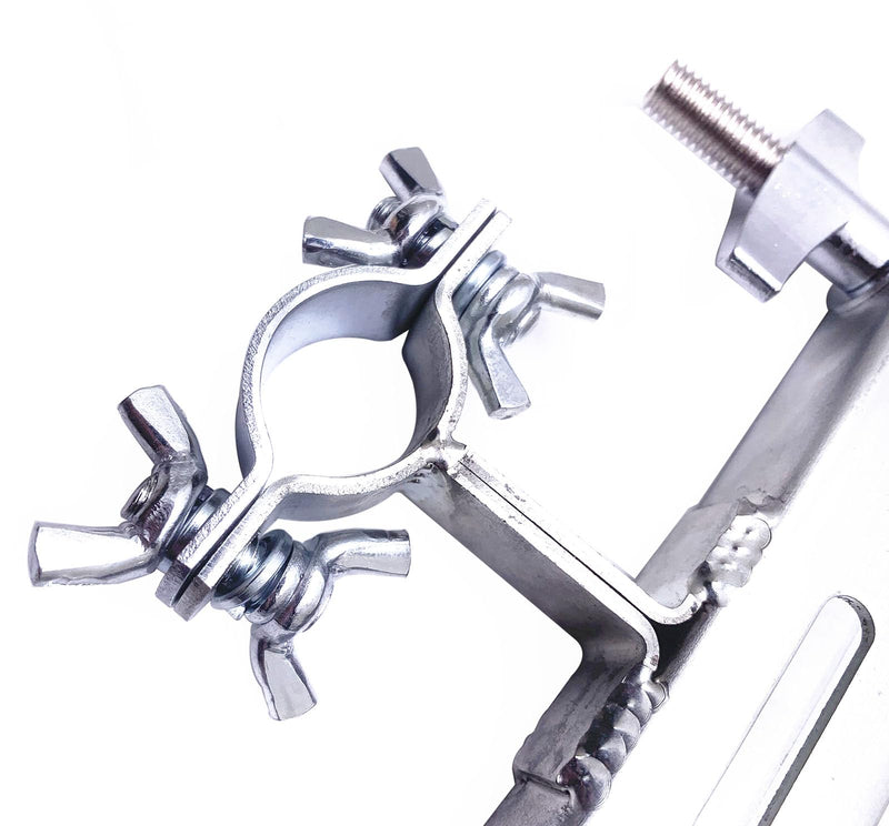 Cowbell Holder Latin Percussion Mount-All Percussion Bracket Instrument Accessory (4 Position Mounted Chrome) 4 Position Mounted Chrome