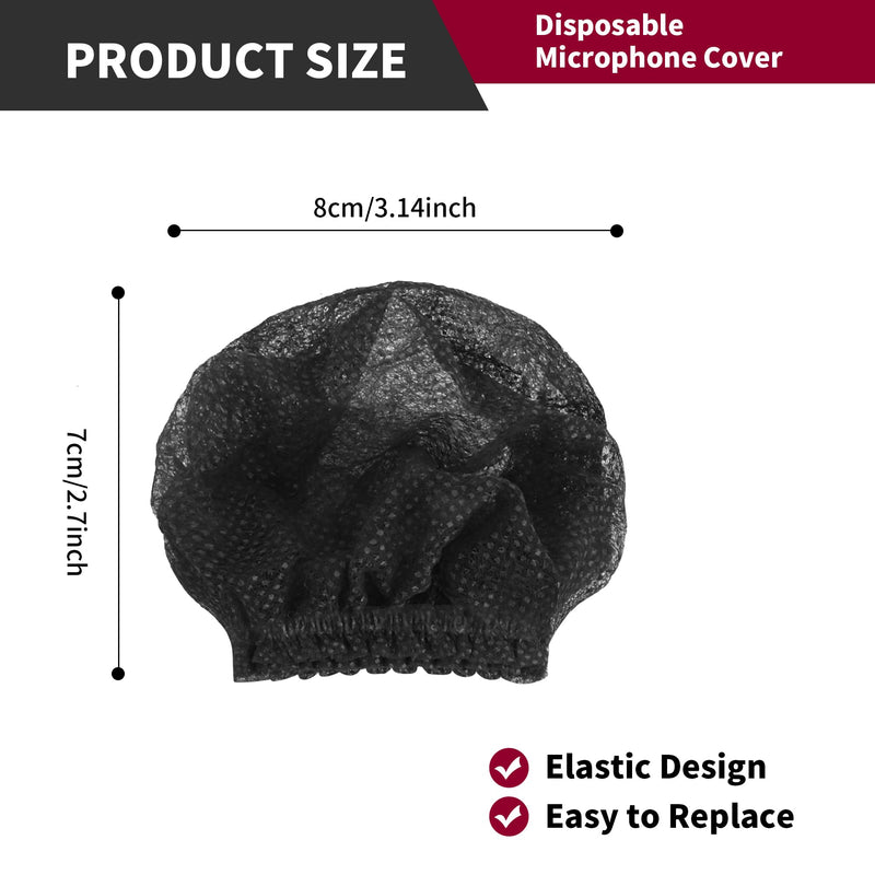800 Pcs Microphone Cover Disposable, Disposable Microphone Covers Non Woven, Microphone Cover Windscreen Protective Cap for Microphone