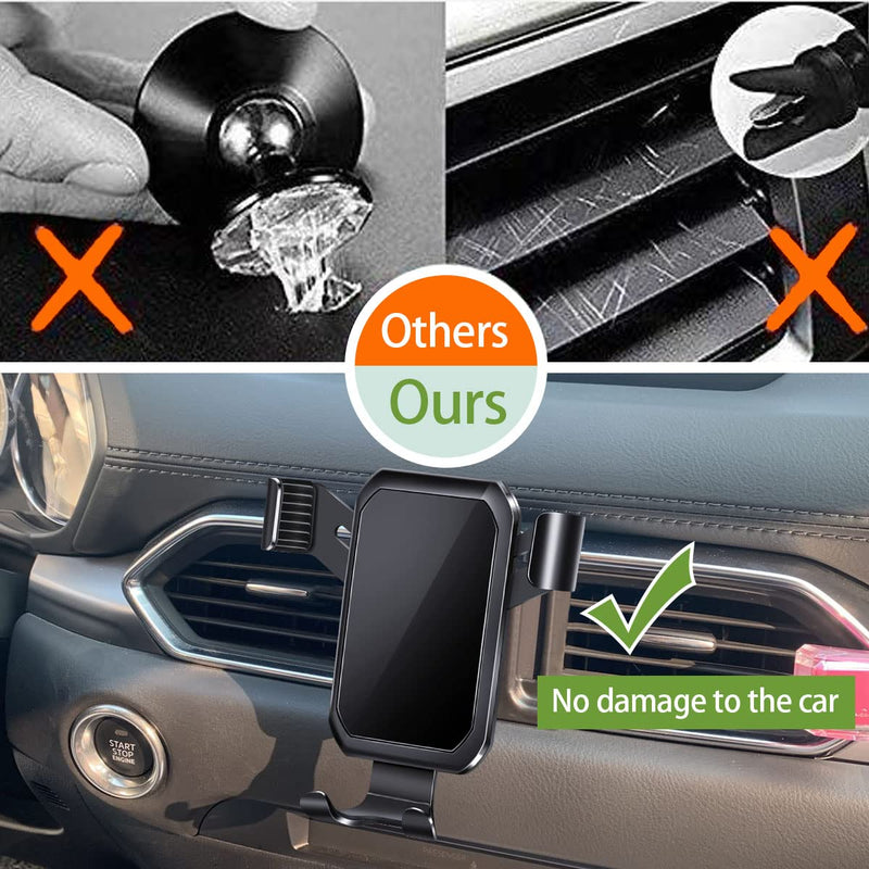 Cell Phone Mount, Holder for Mazda CX-5 2017 2018 2019 2020 2021 2022, Car Dashboard Cell Phone Holder Compatible with All Mobile Smartphones, Black