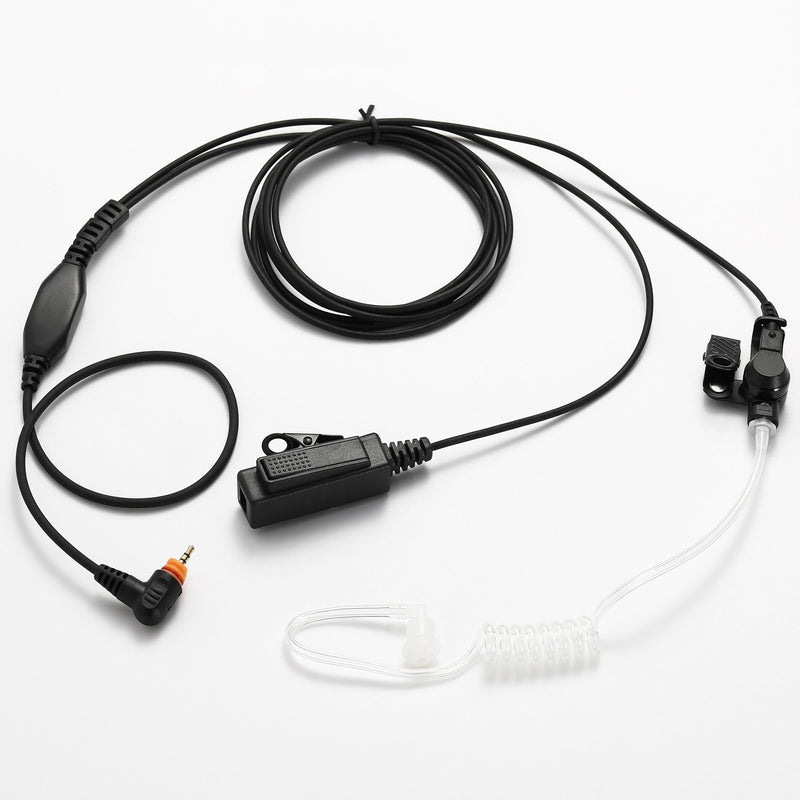 【2 Pack】 SL300 Earpiece Compatible with Motorola Walkie Talkie, SL7550 SL7580 SL7590 SL4000 SL3500e SL1K SL1M Radio Headset Mic PTT with Acoustic Tube +2 Earmolds+2 Eartips Motorola-SL300 2 Pack