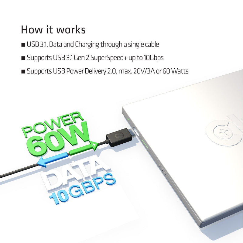 Club3D CAC-1523 USB 3.1 Type-C to USB Type-A Cable TYPE C- TYPE A