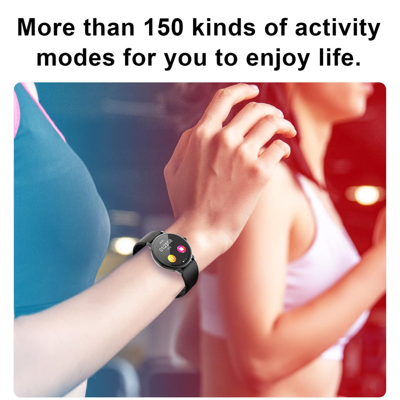 Smartwatch, 1.39" Full Touch Screen, Fitness Tracker, Heart Rate Monitor, Bluetooth Enabled, Black