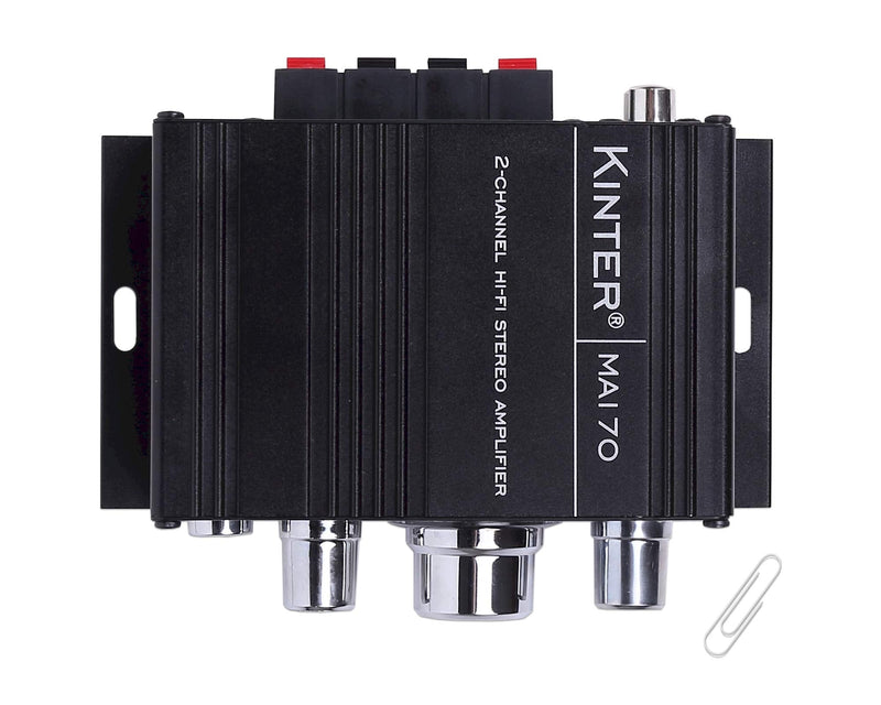 Kinter MA170 12V 2 Channel Mini Digital Audio Power Amplifier for Car or Mp3 Without Power Supply