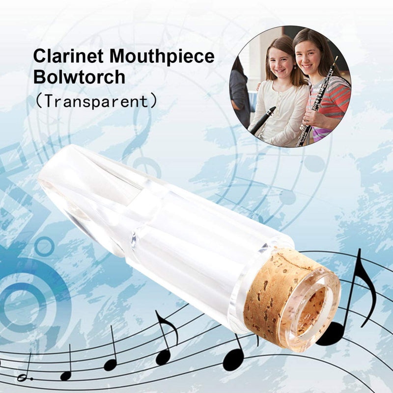 Clarinet Mouthpiece for Bb Clarinet Music Accessories (Transparent)