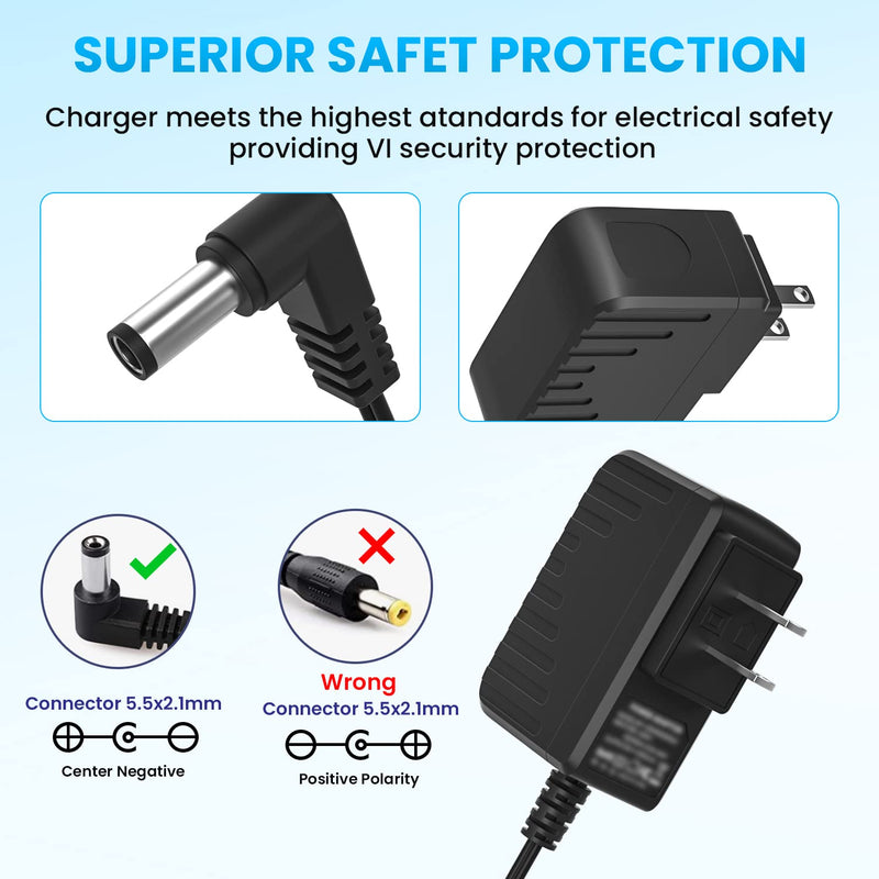 9V Adapter for Boss Effects Pedals, Distortion, Casio Keyboards, 9V 850mA Power Supply for Guitar Pedals,AC dc 9v Power Cord Replacement D'Addario PW-CT-9V, Boss PSA-120S