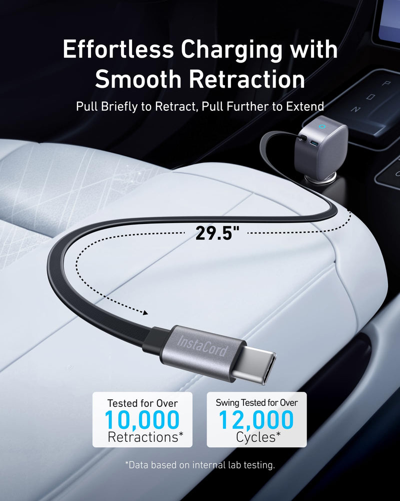 Anker Retractable USB-C Car Charger Nano Magnetic Wireless Car Charger