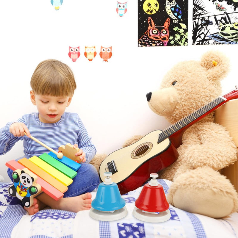 8 Pcs Rainbow Desk Bells, 8 Notes Diatonic Metal Musical Bells, Musical Bells Musical Learning for Musical Teaching Church