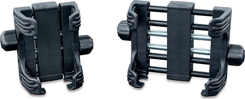 Kuryakyn 1693 Motorcycle Handlebar Accessory: Tech-Connect Cradle GPS Device/Phone Holder Mount, Standard , Black
