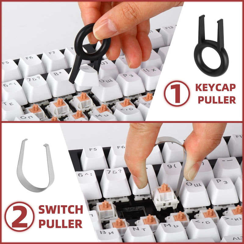 RUNJRX MMD Holy Panda 62g Spring Switch for Mechanical Keyboard MMD Panda Switch 70PCS 3pin