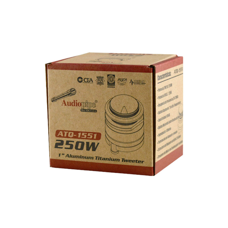 1 in. Aluminum Titanium Tweeter 250W Max - 4 ohm