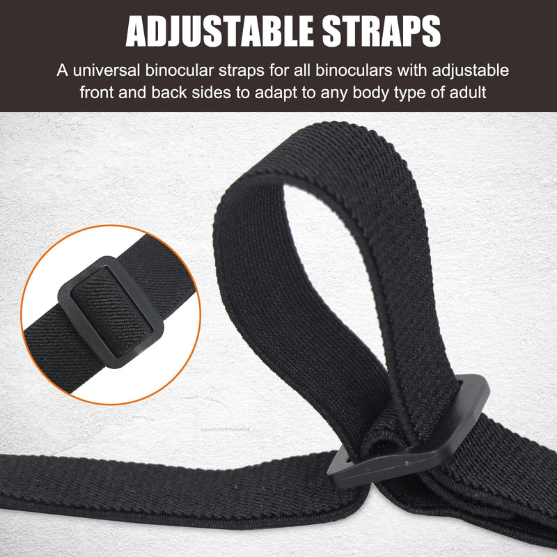 HUNTPAL Binocular Harness Strap for Hunting and Birding Wacthing, X-shaped Decompression Cross Body, Fit for Rangefinder Orange