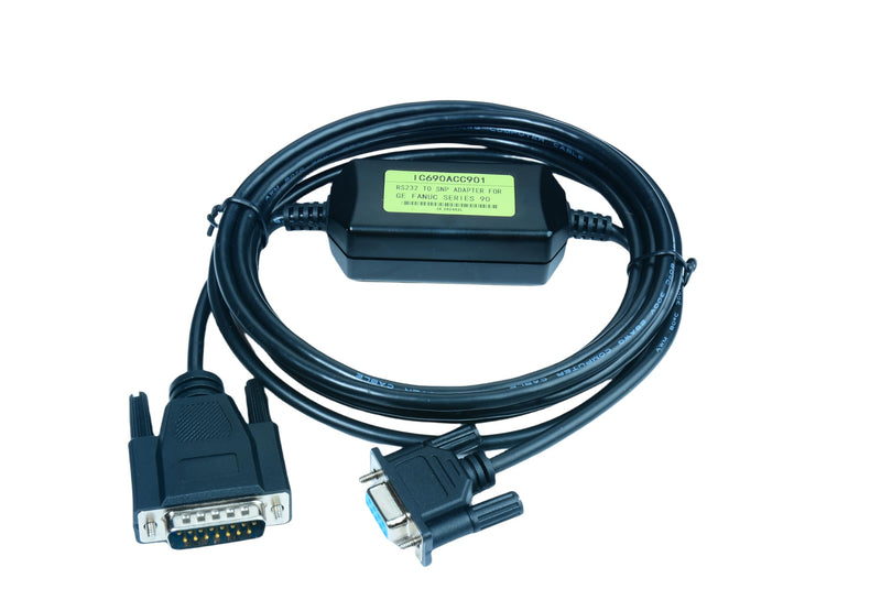 IC690ACC901 DB9 Programming Cable for GE PLC GE90-70 GE90-30 Series, for IC690ACC901 Replacement, 10 FT