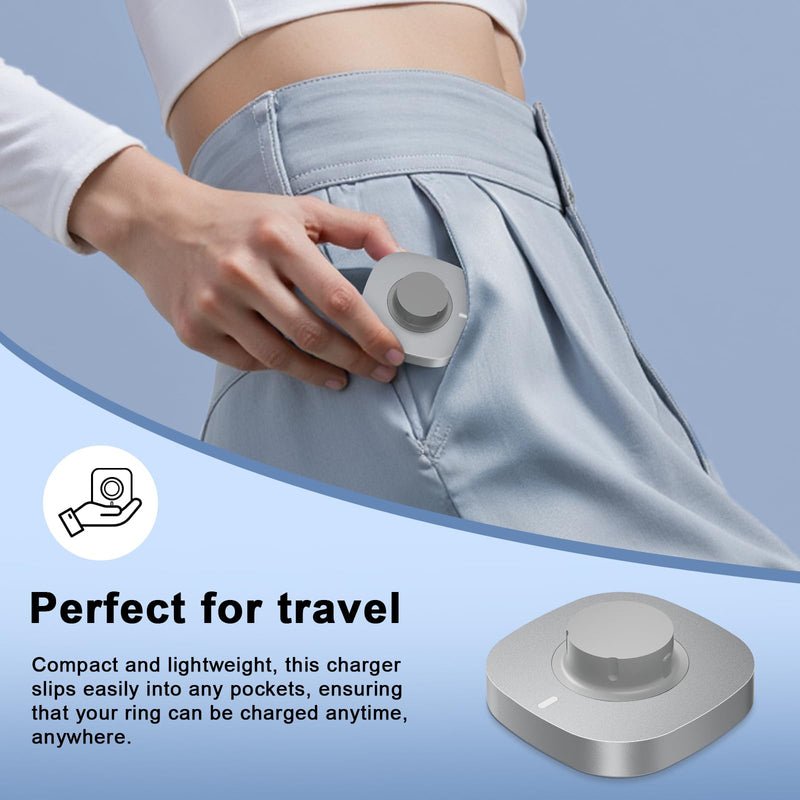 Cover & Charger for Oura Gen 4 Size 8