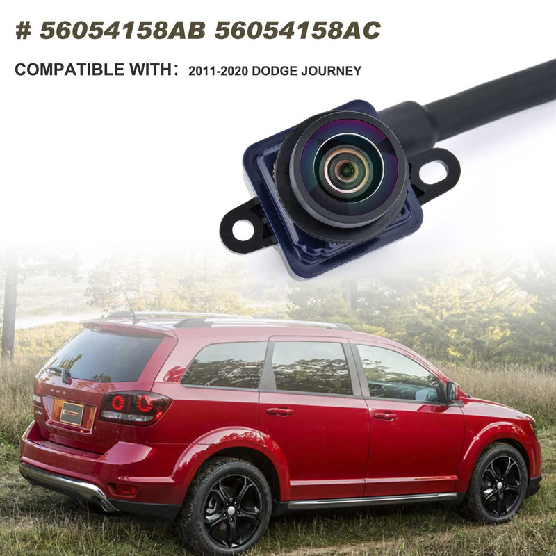 Backup Camera Compatible with 2011-2020 Dodge Journey Replace# 56054158AC | 56054158AB 56054158AD 56054158AE 56054158AF, Rear Parking Assist Camera