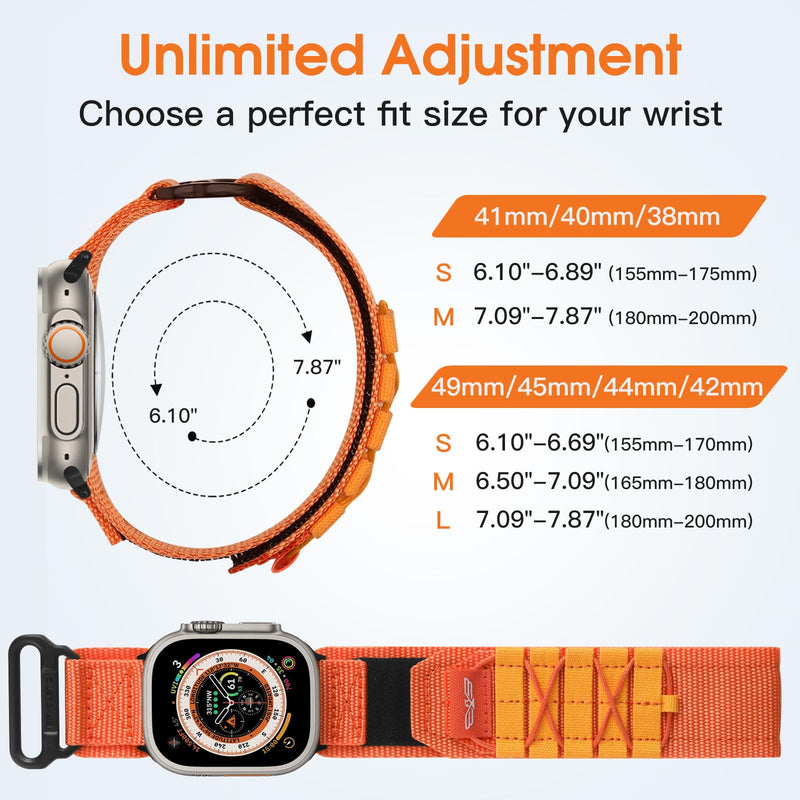 Bandletic Nylon Strap and Magnetic Band Compatible with Apple Watch