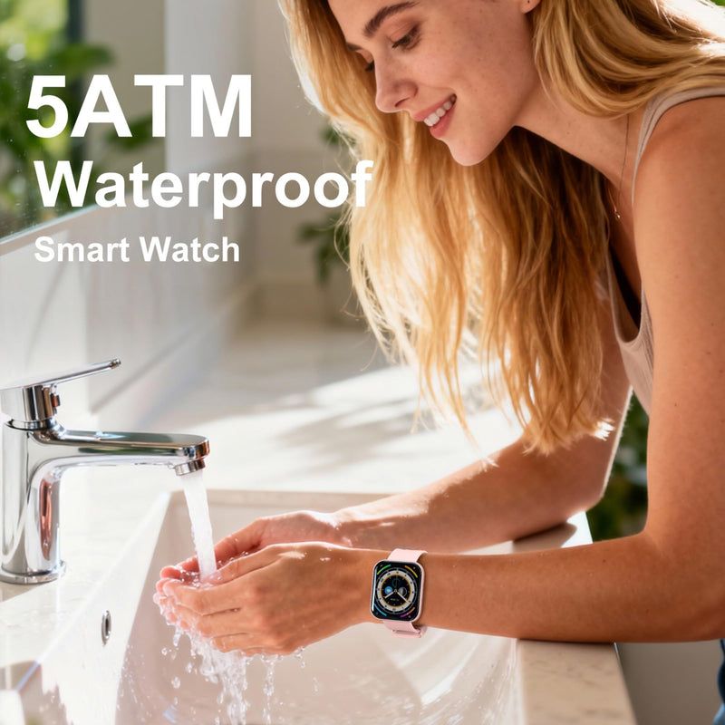 Ultra-Thin Aluminum Smart Watches for Wome (A-Rose Gold) A-Rose Gold