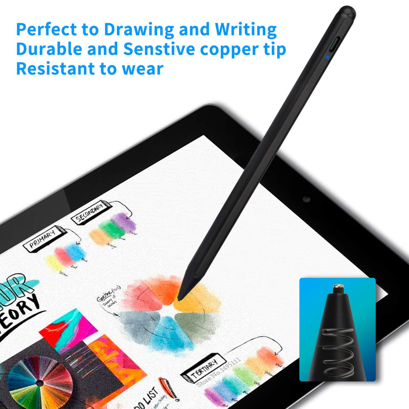 Stylus Pen for HP Pavilion X360 Pencil, Evach Capacitive High Sensitivity Digital Pens with 1.5mm Ultra Fine Tip Stylus Pencil for HP Pavilion X360 Pen, Black