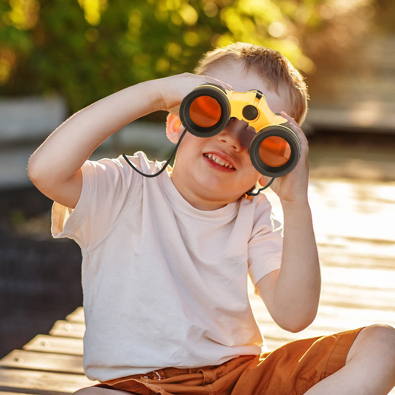 [AUSTRALIA] - 4 Pieces Kids Binoculars Set Compact Binoculars for Kids Adults Mini Pocket Lightweight Binocular for Bird Watching Outdoor Hiking Travel 
