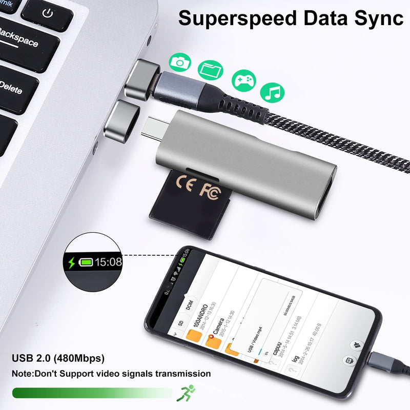 USB to USBC-C Adapter 10 Pack,USB to USB C Adapter,USB C Female to USB Male Adapter,USB A to USB C Adapter,USB C to USB Charger Converter OTG for iPhone 15/14/13 Pro,MacBook Pro,Laptop,PC Grey & Black