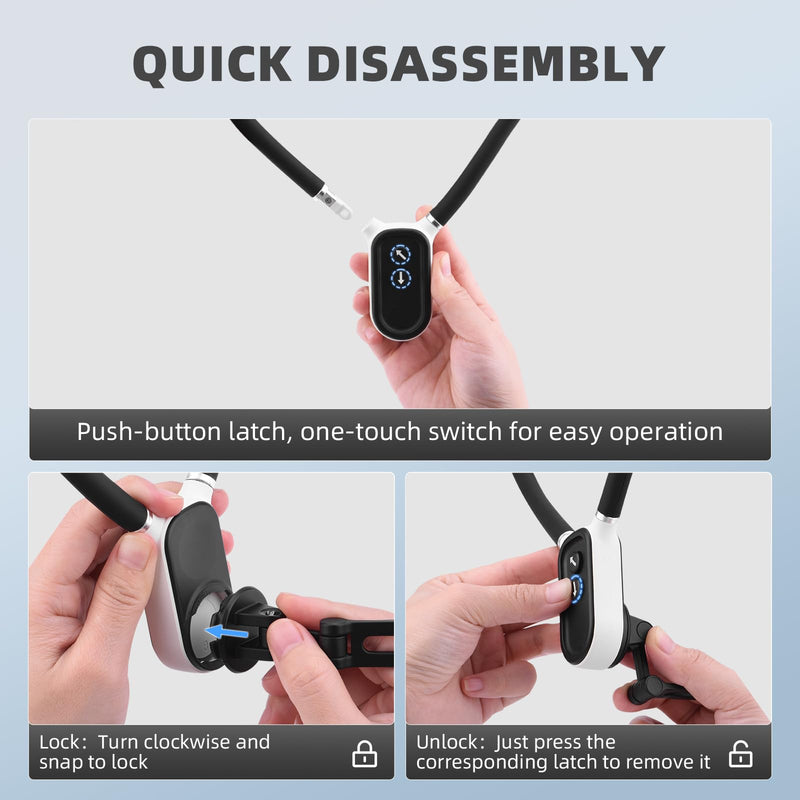 Pocket 3 Magnetic Neck Mount for DJI OSMO Pocket 3,Chest Mount POV/Vlog Video Selfie Stand Hand Free Neck Holder for GoPro Hero12/11/10/9,Camera Accessory