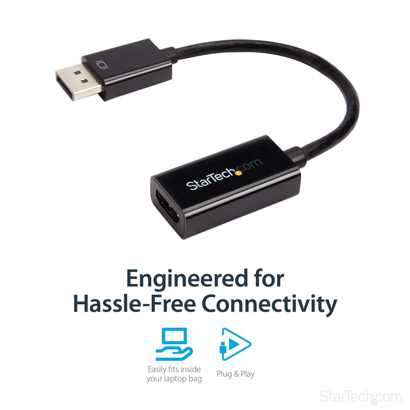 [AUSTRALIA] - StarTech.com DP2HD4KS DisplayPort to HDMI 4K Audio/Video Converter 4K30Hz 4K HDMI Single 
