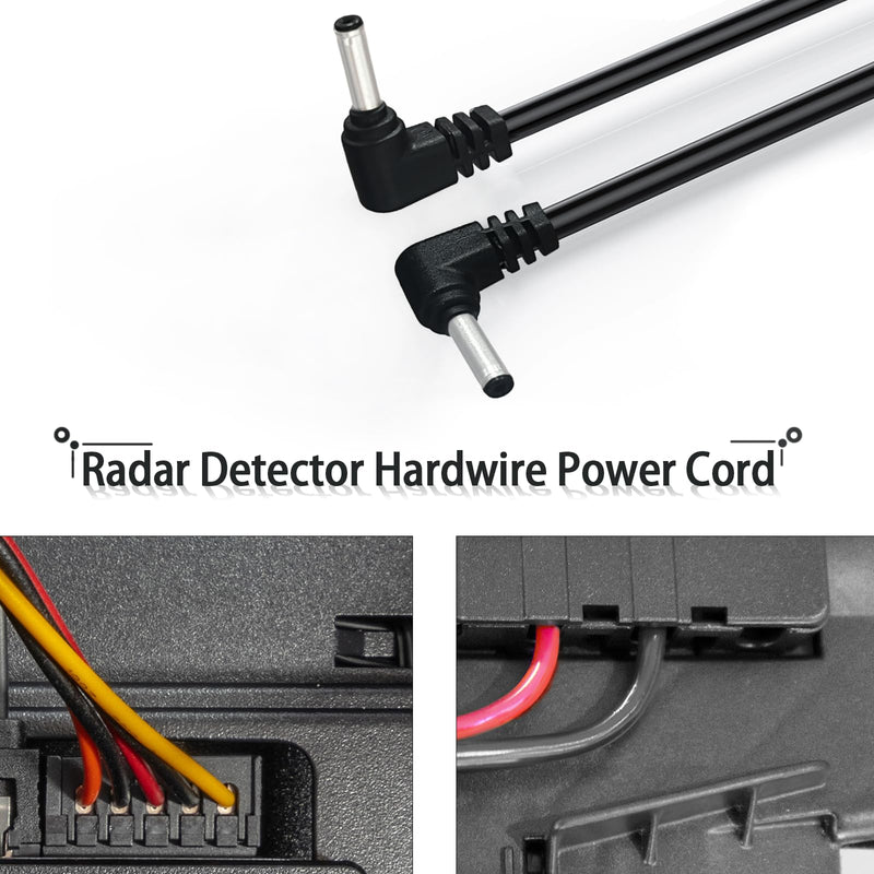 [AUSTRALIA] - Radar Detector Power Cord Mirror Plug Wire Compatible with Uniden Escort Valentine One Cobra Whistler,with Inline Fuse Holder,Rearview Mirror Plug Elastic Cable.(DC 3.5-Set of 3) DC 3.5 