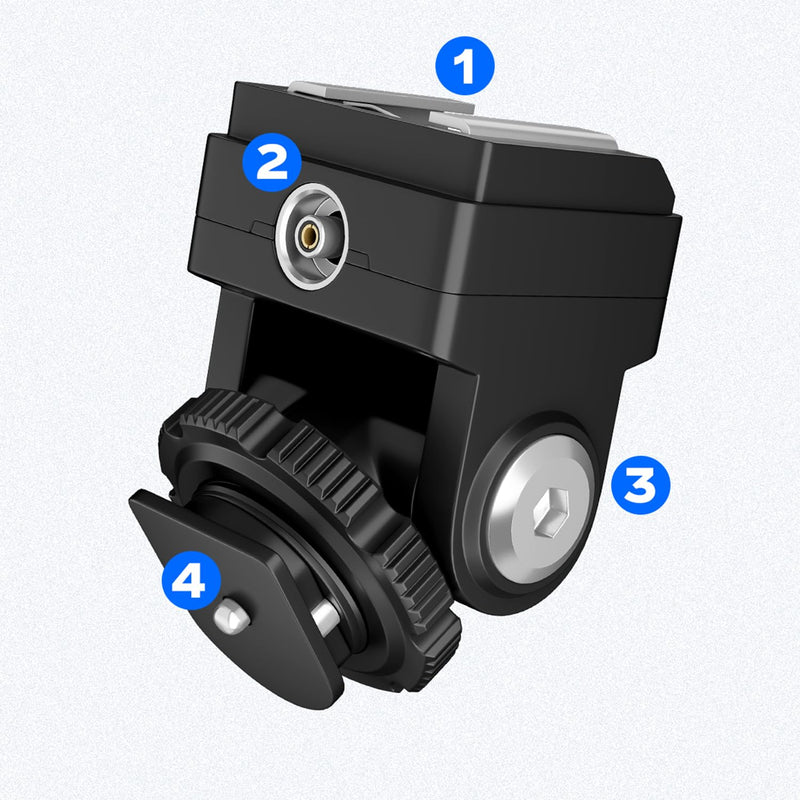 [AUSTRALIA] - PIXEL Standard Hot Shoe Adapter with Extra PC sync Connection Port & 3.5mm Mini Phone Connection Port for Connecting Cameras to Additional Off-Camera Flash,Studio Light,Strobes or Other Accessories 