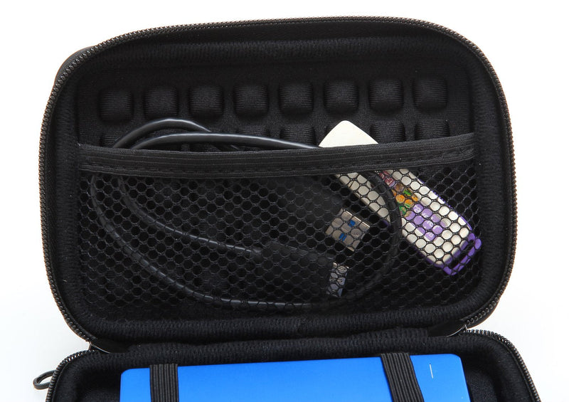 KAYOND Anti-Shock Silver Aluminium Carry Travel Protective Storage Case Bag for 2.5" Inch Portable External Hard Drive HDD USB 2.0/3.0 (Golden) Golden