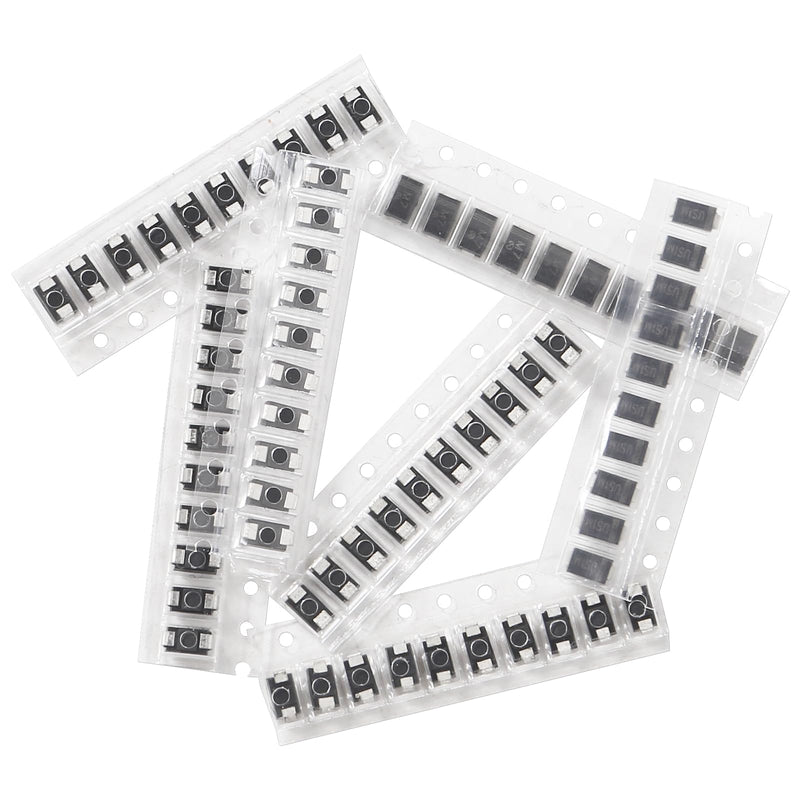 [AUSTRALIA] - 7 Values of Diodes 70PCS SMA M1 M4 M7 SS14 SS34 US1M RS1M SMD Fast Switching Schottky Rectifier Diode Assortment Set Electronic Components Assortment Set 7 values SMA M1 series 