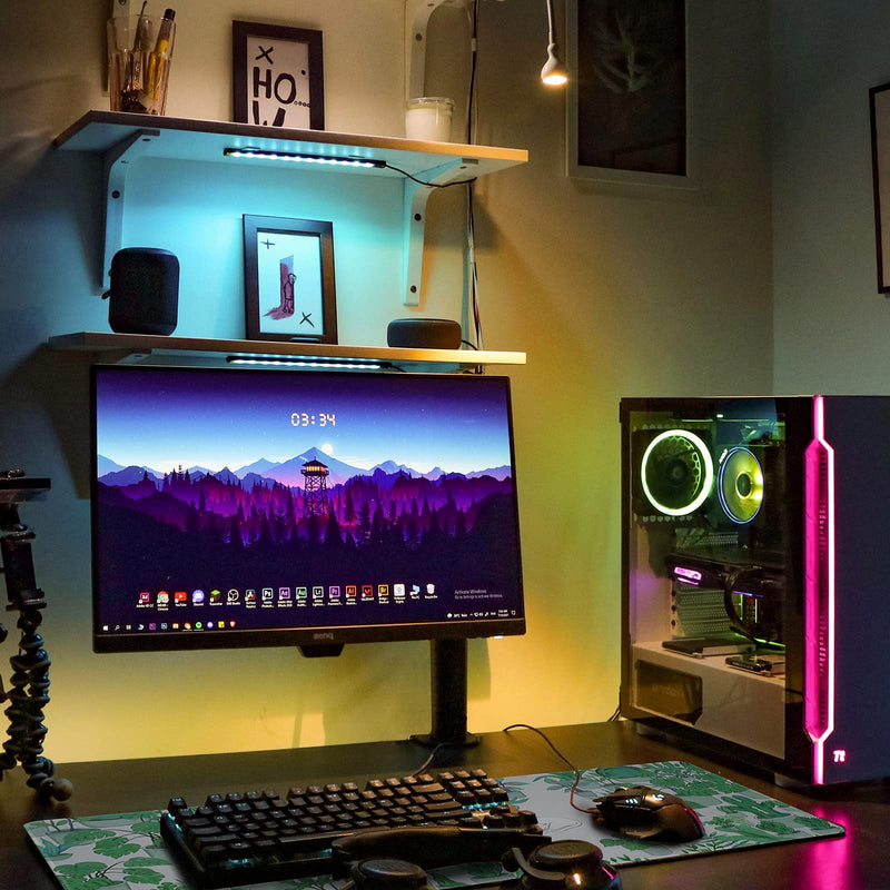 Cute Large Mouse Pad, XL Gaming Mouse Pads, Big Extended Mousepad, Waterproof Desk Mat with Stitched Edge, Laptop Computer Keyboard Mat Desk Pad for Home Office, 27.6x11.8X0.12IN (Green Cactus) Green Cactus