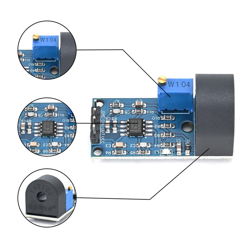5 pieces 5A current transformer ZMCT103C AC sensor single-phase current converter module