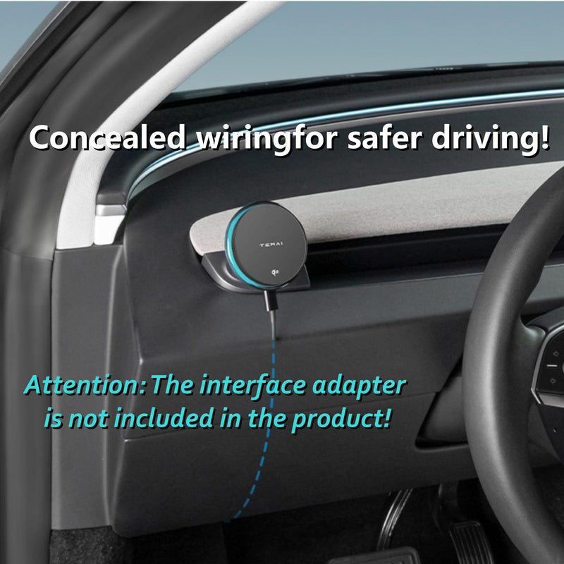 Persevere for Tesla Phone Mount Model 3 Highland 2024-2025 & Model Y Juniper 2025, 15W Qi2 Wireless Charger Strong Magnetic Holder, Fixed Driver Left Air Vent for 4-6.9" Smartphones, Anti-Slip Model Y Juniper 25 / Model 3 Highland 24-25