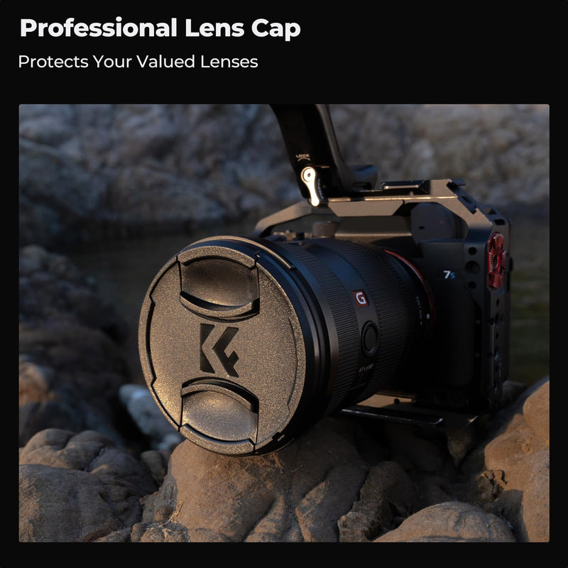 K&F CONCEPT 46mm Circular Polarizer Filter with Lens Cap Cleaning Cloth Optical Glass Ultra Slim 18 Multi-Layer Coatings Polarizing Filter for Camera Lens (K-Series)