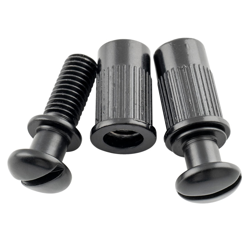 Wilkinson 52mm(2-3/64 inch) Guitar Tune-O-Matic Stop Tailpiece with Metric M8 x 1.29 Studs for Les Paul SG Style Electric Guitar, Black