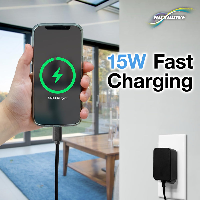 [AUSTRALIA] - BoxWave Charger Compatible with TOMLOV DM4W Microscope - Wall Charger Direct (15W), Rapid Charge Your Device with Built-in 3ft Cable 