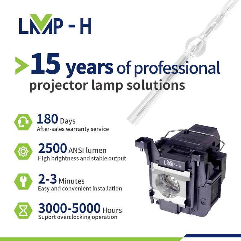 LMP-H ELP89 Replacement Projector Lamp Bulb for Epson Home Cinema 6040 6040ub 5050 5050ub 5050ube 5040 5040ub 5040ube 4010 4040 EH-TW7300 EH-TW9400 EH-TW8300 EH-TW9300
