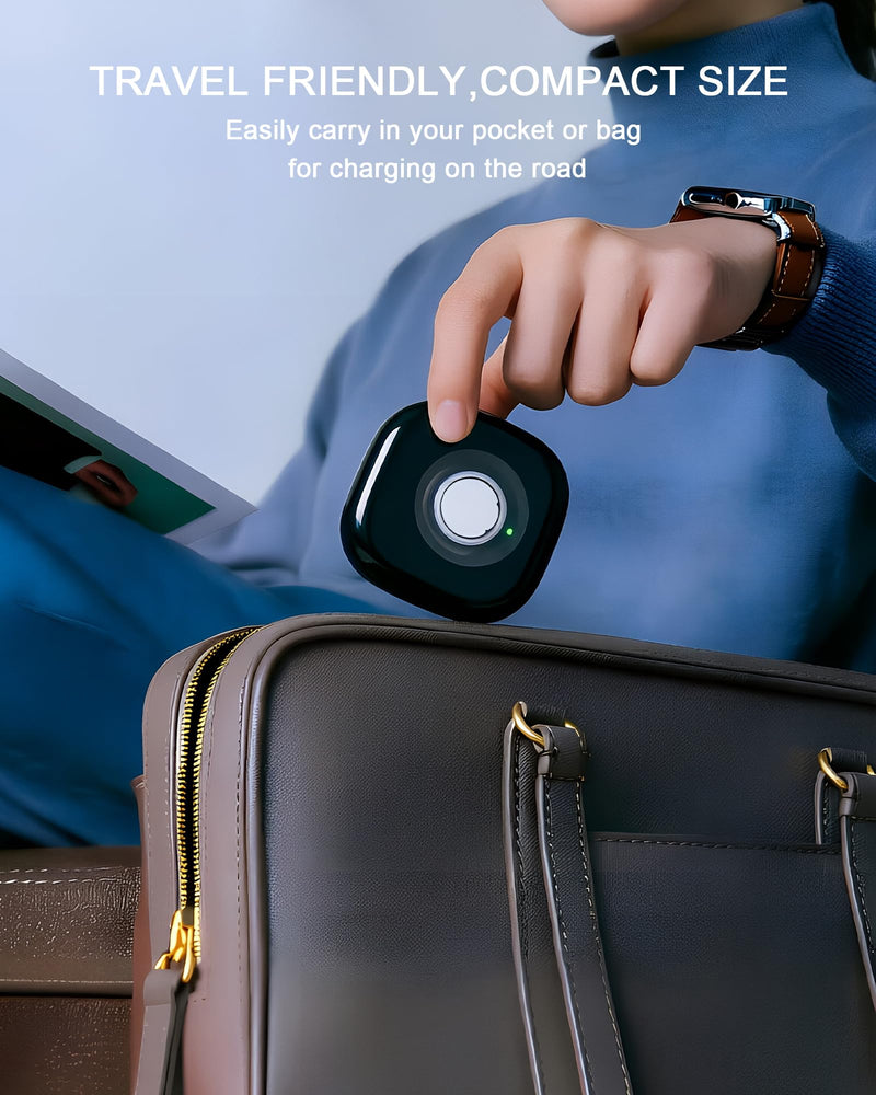 búsqueda Portable Charging Case Compatible with Oura Ring 4 Charger, Fits Gen 4, Up to 10 Ring Charges, Compact Travel Protective Case, Black (Official Charger NOT Included)