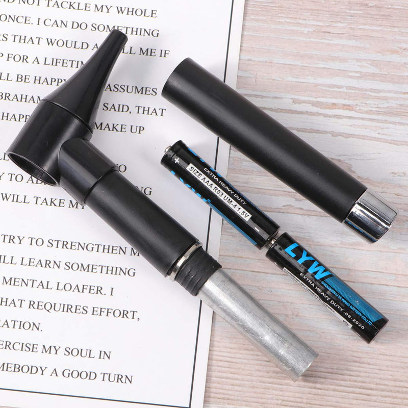 Mini Ear Otoscope Kit 4X Magnification Ear Circumference Portable Ear Sky Otoscope Testing Ear Nose Infection Detector for Students Nurses Home Use without Battery