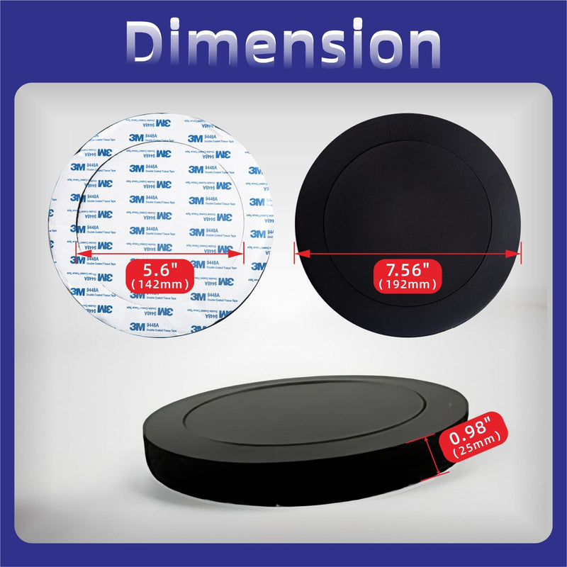 Mariyandh 6.5" Foam Speaker Enhancer Foam Fast Rings Fits for 6" 6.5" Car Door Speaker, Universal High Rebound Sponge Bass Blocker Kit with High Rebound for Stereo Audio Speaker