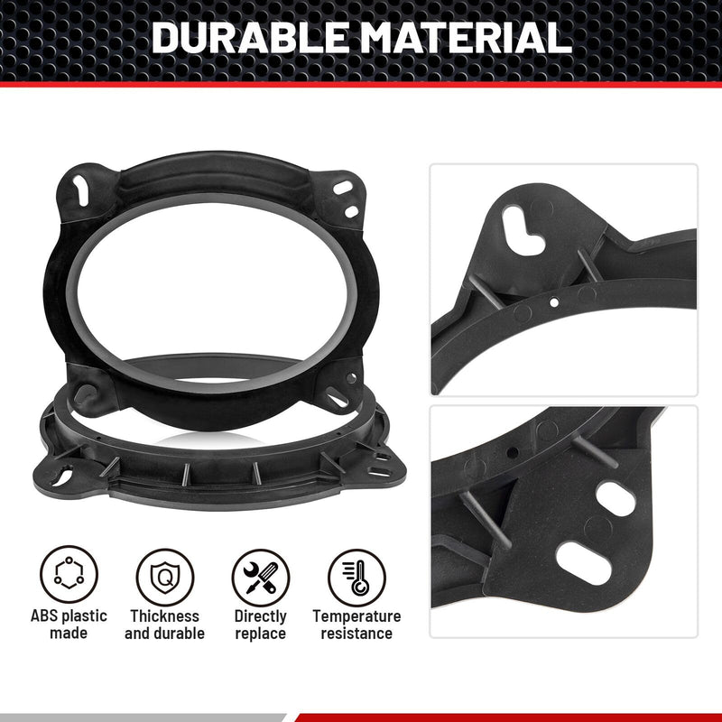 RED WOLF 6" x 9" Front Door Speaker Mount Adapter for 2004 Up Toyota 4Runner Avalon Highlander Tacoma Prius Sequoia Tundra Install 6 x 9” Aftermarket Audio Speaker Spacer Ring Bracket 2 PCS