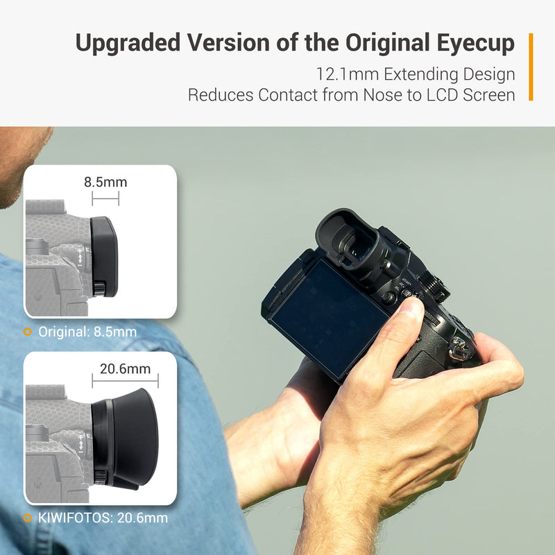 Soft Silicon Camera Viewfinder Eyecup Eye Cup Eyepiece Replacement for Olympus OM SYSYEM OM-1 Mark II & OM-1 EVF Eyeshade Protector Replaces Olympus EP-18