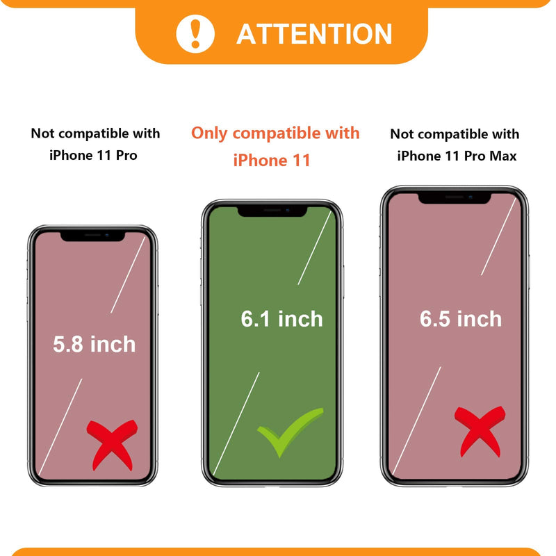 Bocasal Crossbody Wallet Case for iPhone 11 with Card Holder,Zipper Card Slot Protector Shockproof Purse Cover with Removable Cross Body Strap 6.1 Inch(Black) Black For iPhone 11 6.1 inch display