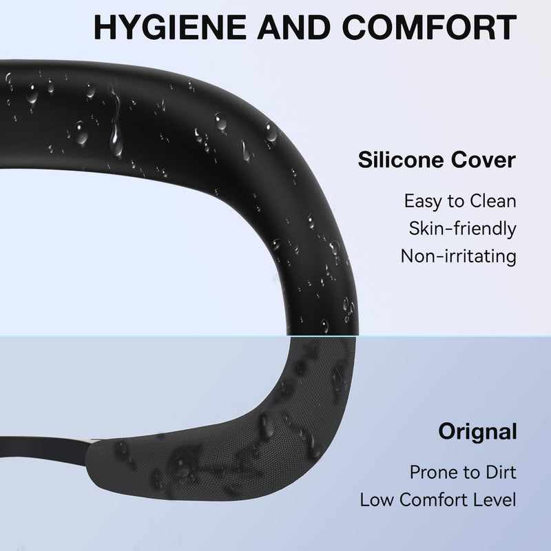 APEXINNO Silicone Face Pad, Compatible with Meta/Oculus Quest 3 Accessories, Hard Shell Protective Storage case, Compatible with Meta Oculus Quest 2/3 Devices