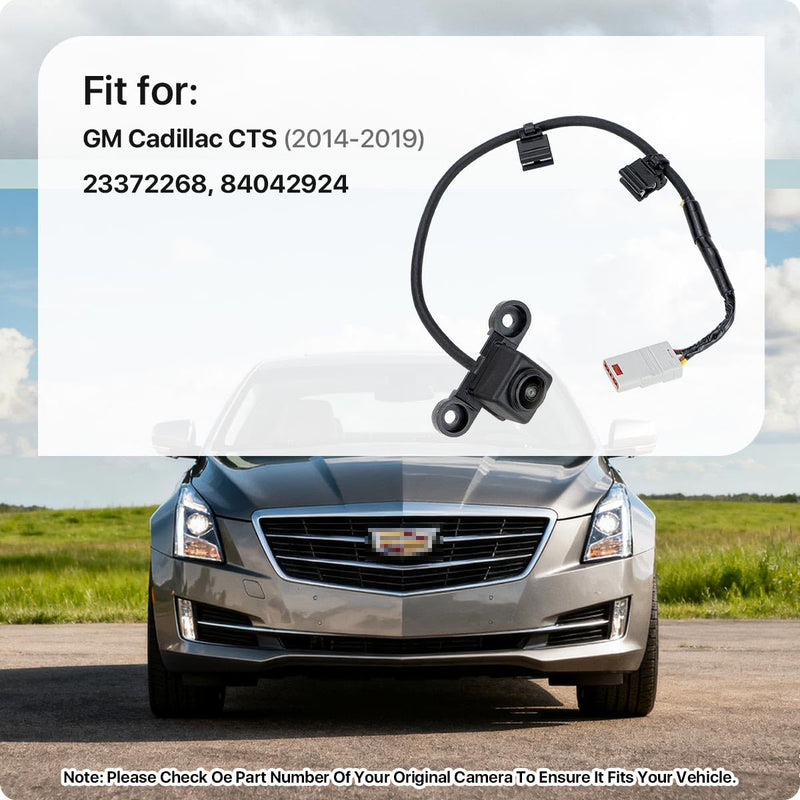 23372268 Front View Camera Replacement for GM Cadillac CTS 2014-2019, OE Cam Replaces 84042924 by GreenYi